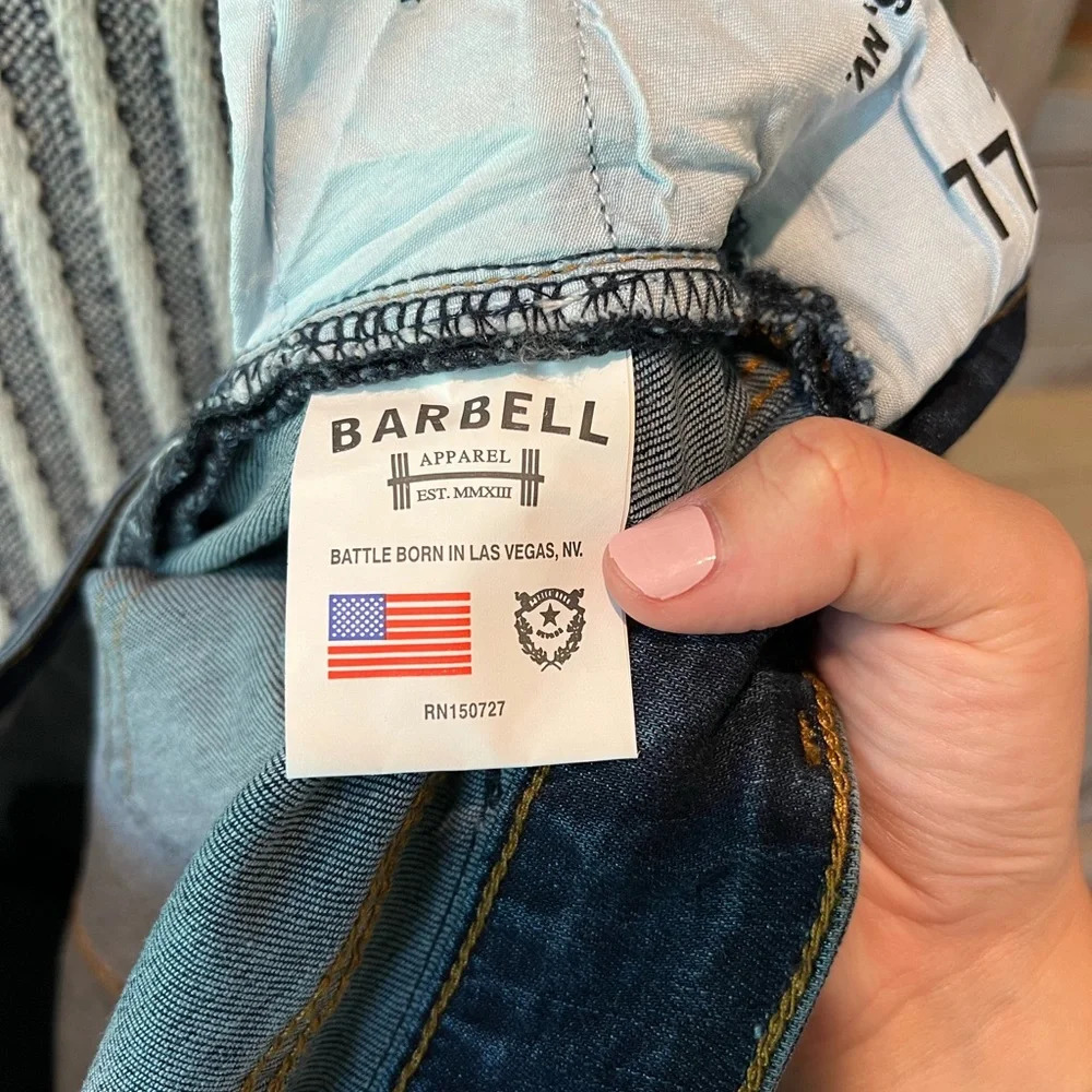 NWT Barbell Apparel bootcut athletic fit jeans size 27 - Picture 7 of 12